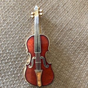 Enamel Violin Pin
